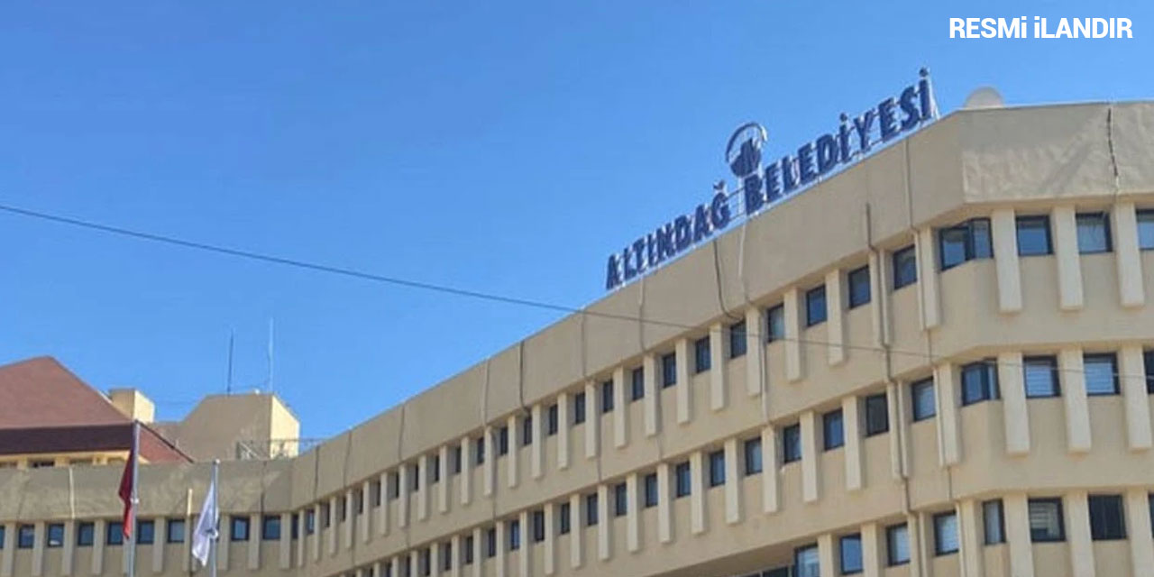 ALTINDAĞ BELEDİYESİ İmar ve Şehircilik Müdürlüğünden