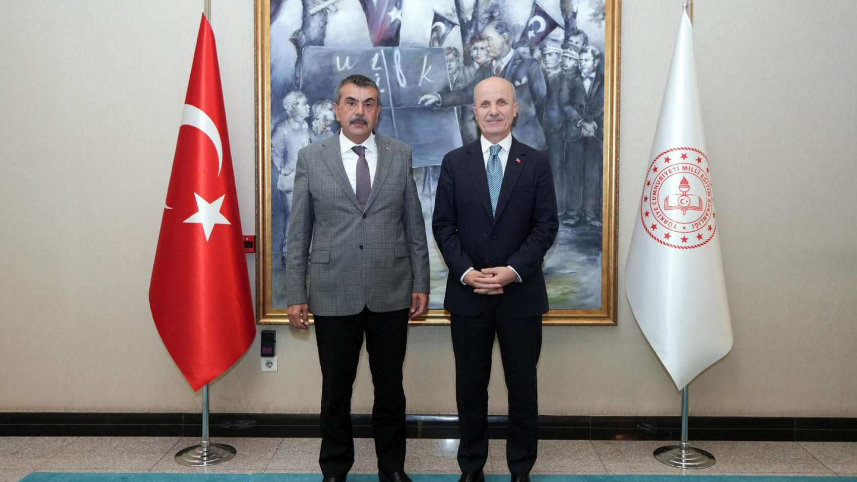 Milli Eğitim Bakanı Tekin, YÖK Başkanı Özvar'ı kabul etti