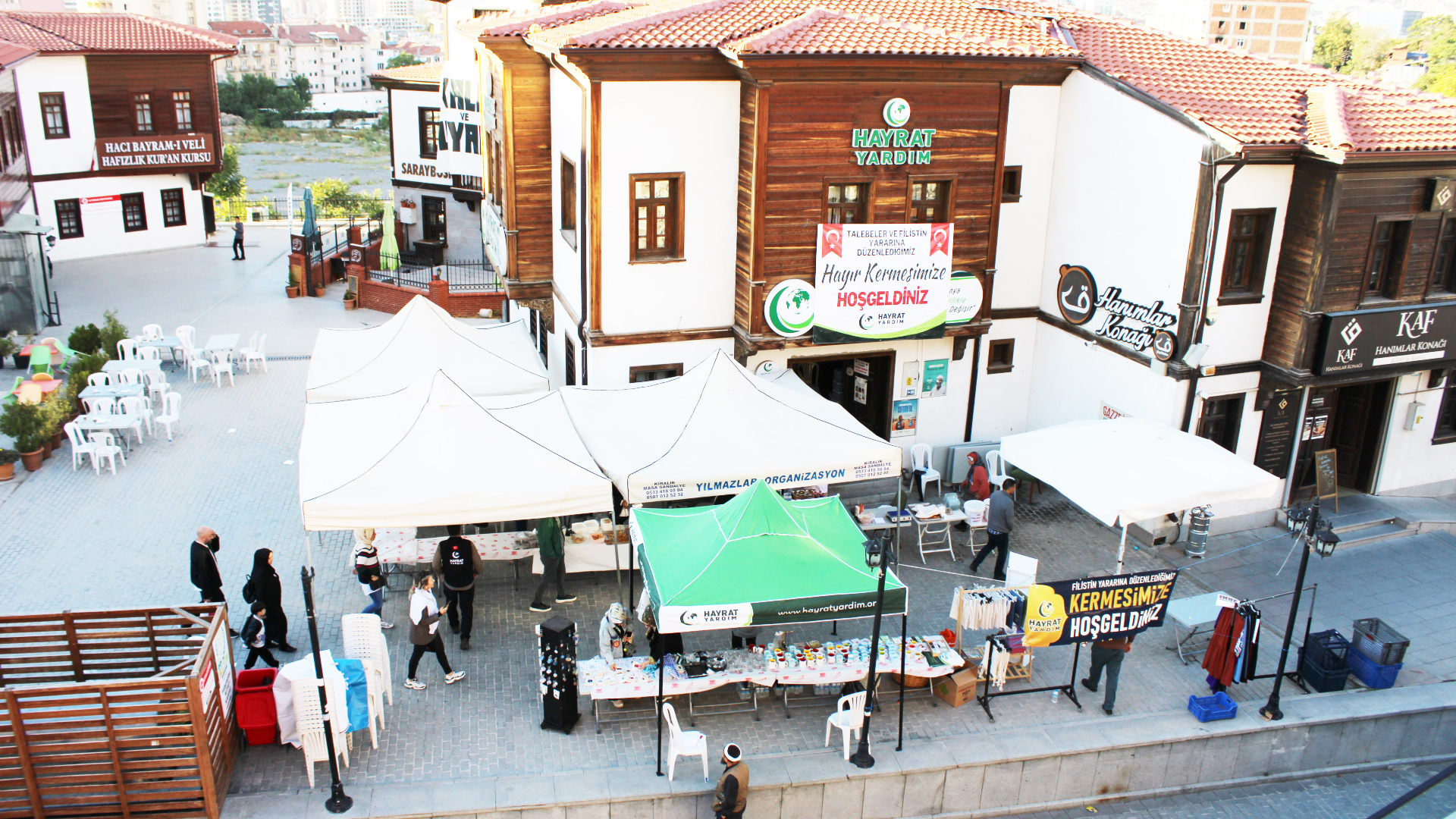Hacı Bayram’da Gazze için kermesi: Pazar gününe kadar açık