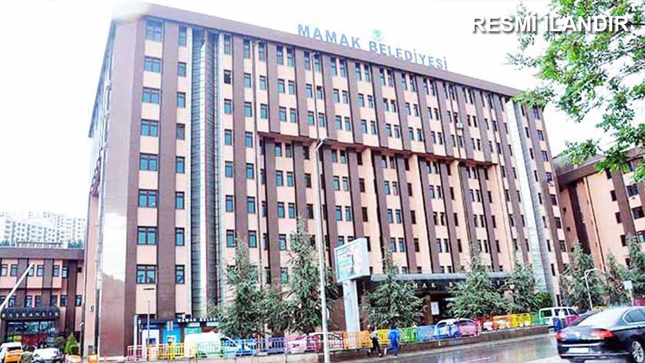 T.C. MAMAK BELEDİYE BAŞKANLIĞINDAN İHALE İLANI
