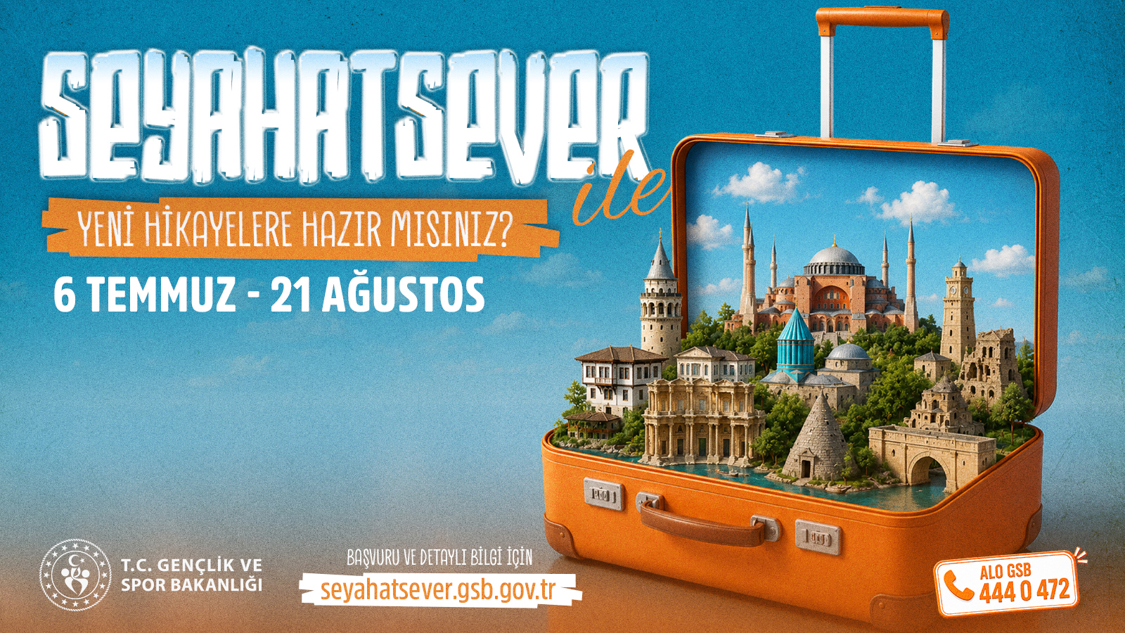 Gençler, Seyahatsever ile Türkiye'yi ücretsiz gezecek: 21 Ağustos'a kadar devam edecek